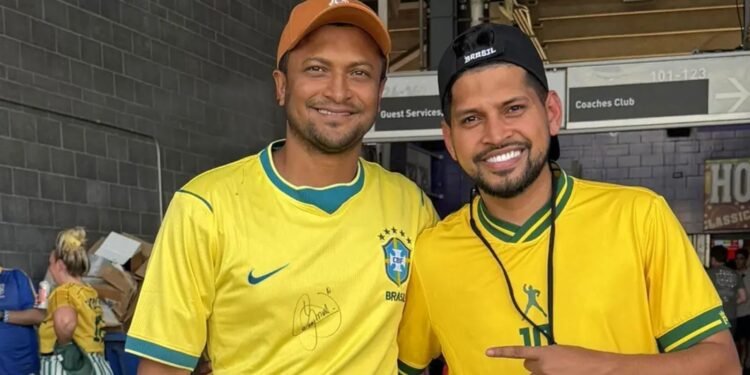 সাকিবের ‘পল্টি’! কট্টর মেসি ভক্ত মেটলাইফে বসে দেখলেন ব্রাজিলের ড্র
