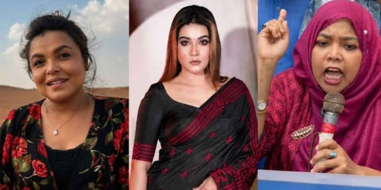 জুলাই আন্দোলন নিয়ে কটাক্ষ: শাওন, মাহি ও শান্তা ফারজানার বিরুদ্ধে থানায় জিডি